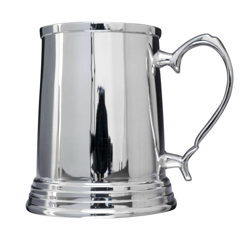 Glänzender silberner mittelgroßer edwardianischer Krug