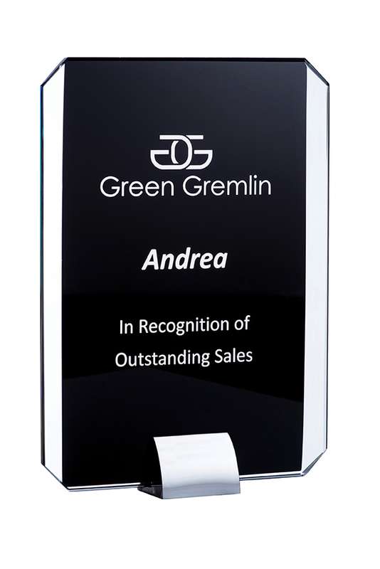 Schwarzer Onyx – Rechteckig