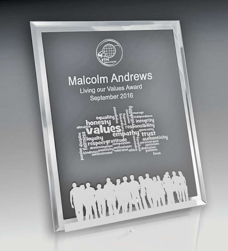 Spiegelkantiges Klarglas-Rechteck-Portrait