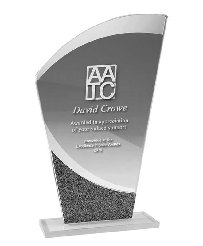 Kurven-/Spiegel-Umrandungsglas in G/Box