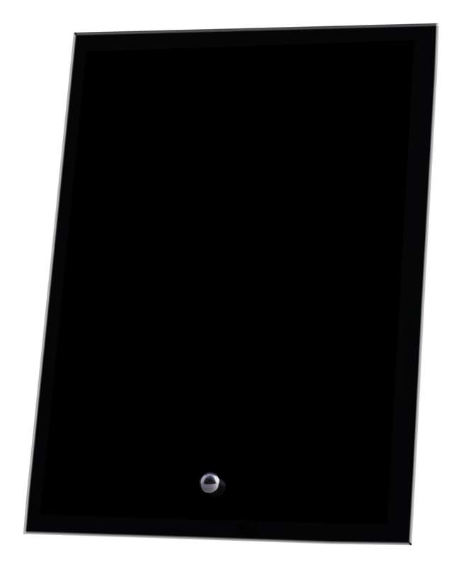 Laserglas Rechteck Schwarz