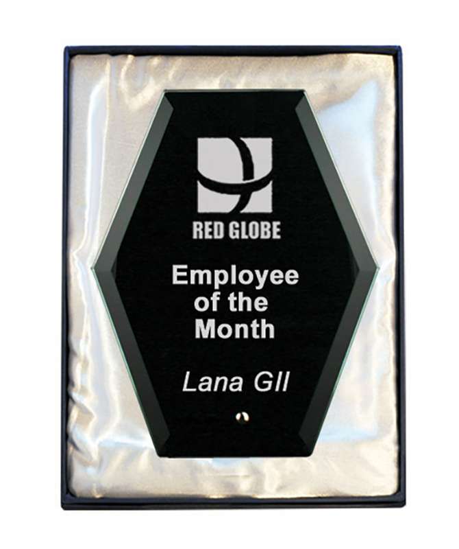 Laser Glas Sechseck-Schwarz