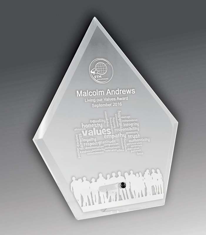 Laser Glas Pfeilspitze-Klar