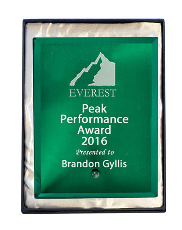 Laser Glas Rechteck Grün