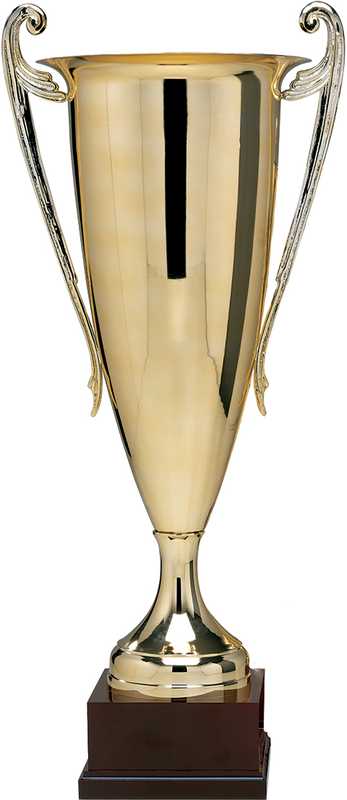 Ex Large Gold finish Cup Holzsockel