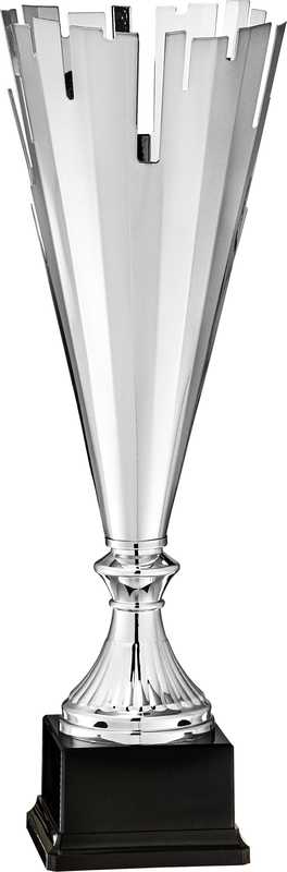 Silberne Finish-Trophäe