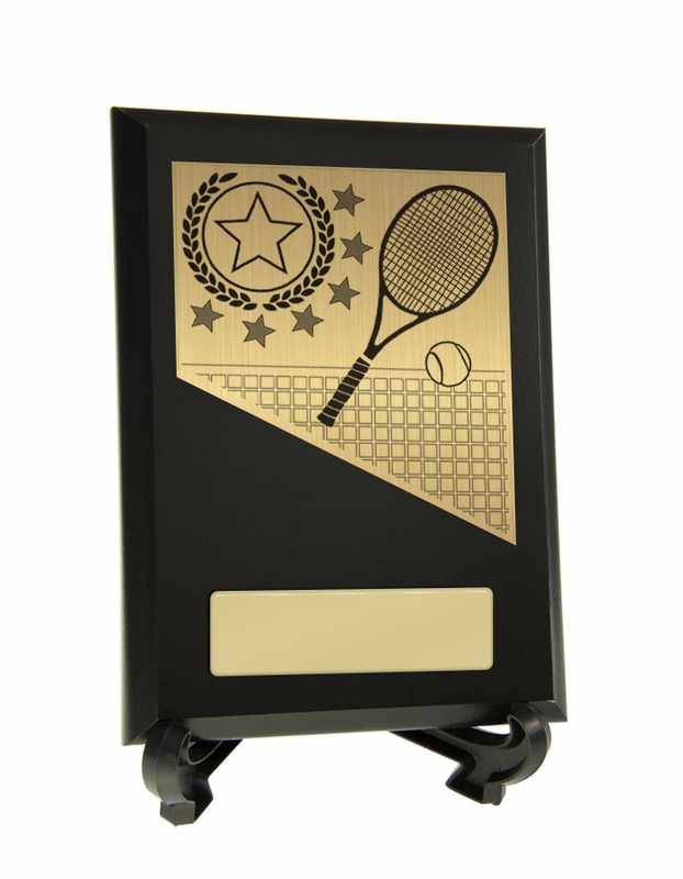 Plakette mit Tennisbesatz