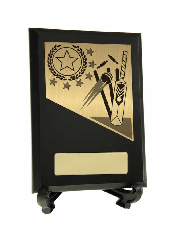 Cricket-Thema auf Plakette