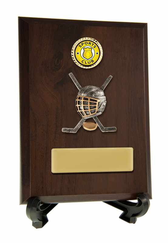 Plakette mit Eishockeybesatz