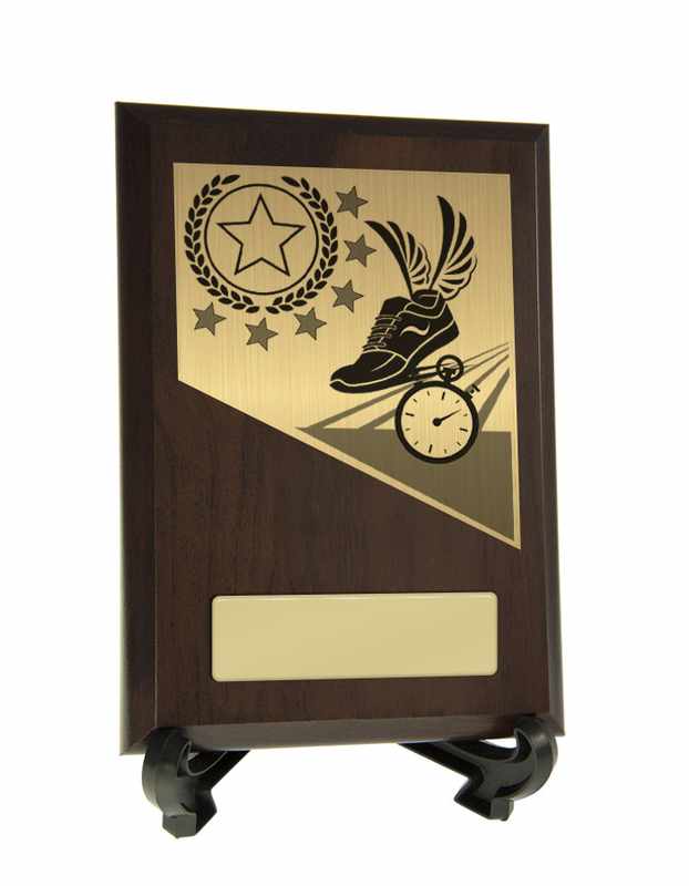 Thema Leichtathletik auf Plakette