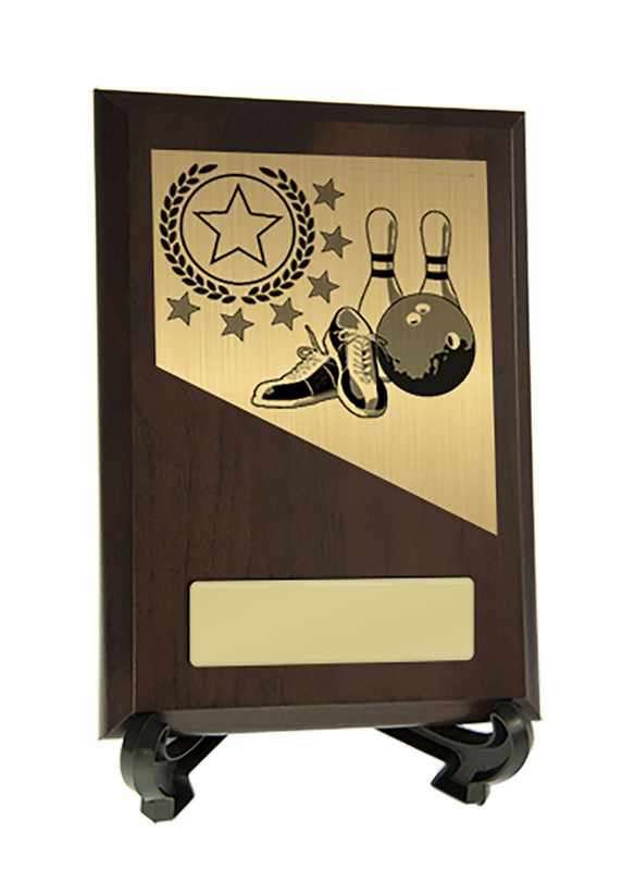 Plakette mit Tenpin-Besatz