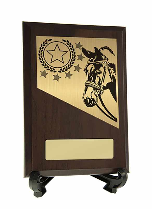 Plakette mit Pferdeschmuck