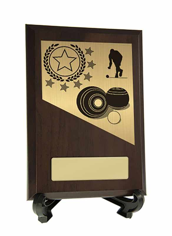 Plakette mit Rasenschalenbesatz