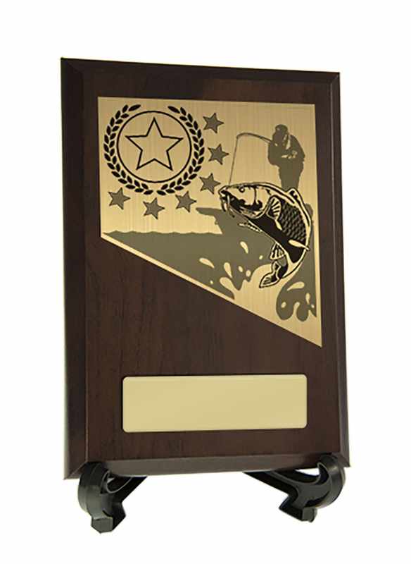 Plakette mit Angelbesatz