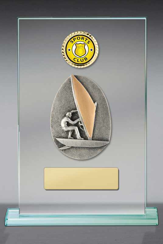 Windsurfen Motiv auf Glas