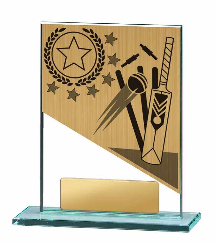 Cricket-Thema auf Glas