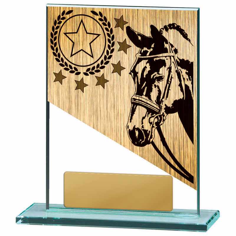 Pferde Motiv auf Glas