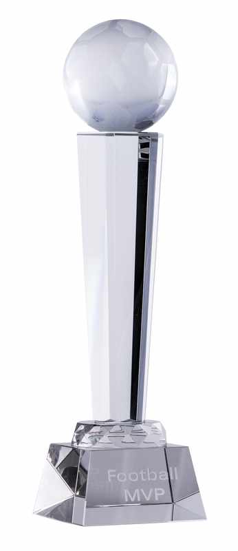 Kristall-Fußball auf Ständer