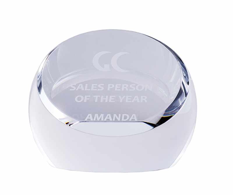 Kristall-Briefbeschwerer-Kugel