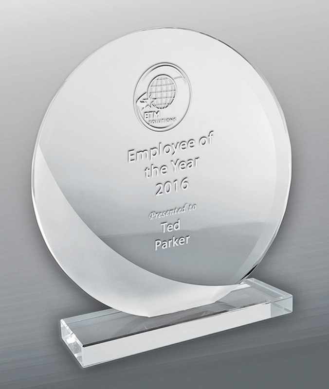 Designer sandgestrahltes Glas – Kreis