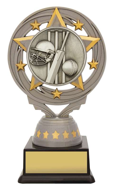 Silberne Cricket-Fackel