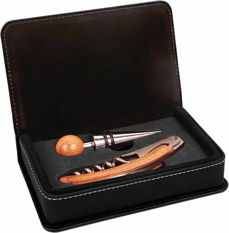 Laserable 2 Piece Wine Tool Set