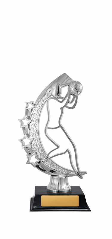 Korbball-Figur auf Säule