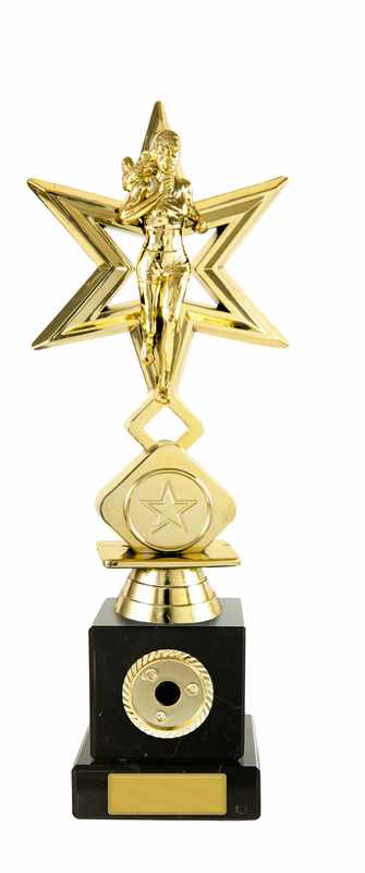 Athletik Weibliche Figur auf Säule