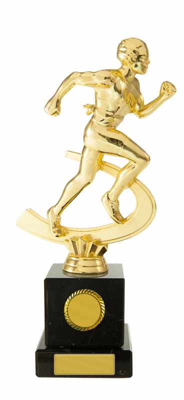 Athletik Männliche Figur auf Säule