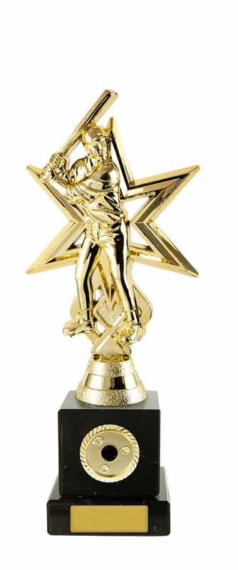 Baseballfigur Männchen auf Säule