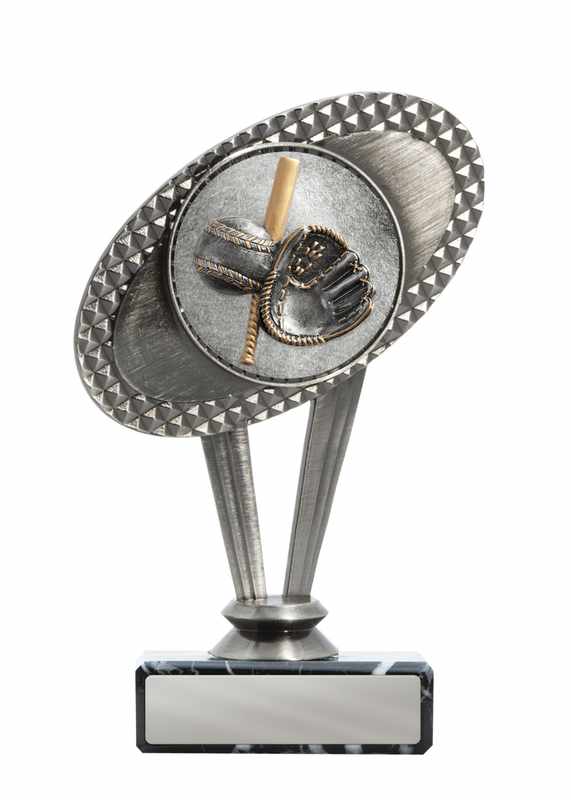 Baseball-Figur auf der Basis