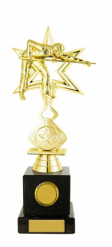 Billardfigur auf Säule