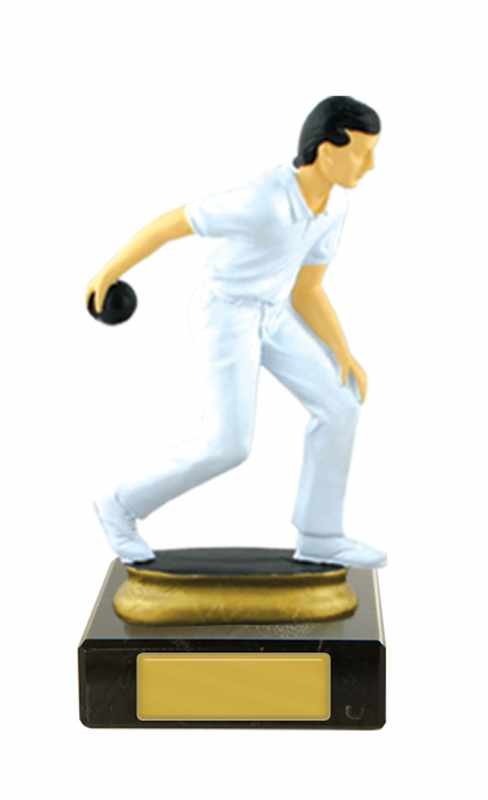 Lawn Bowls Figur auf Sockel