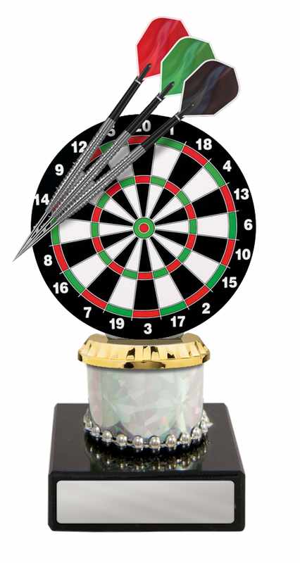 Darts Figur auf Säule