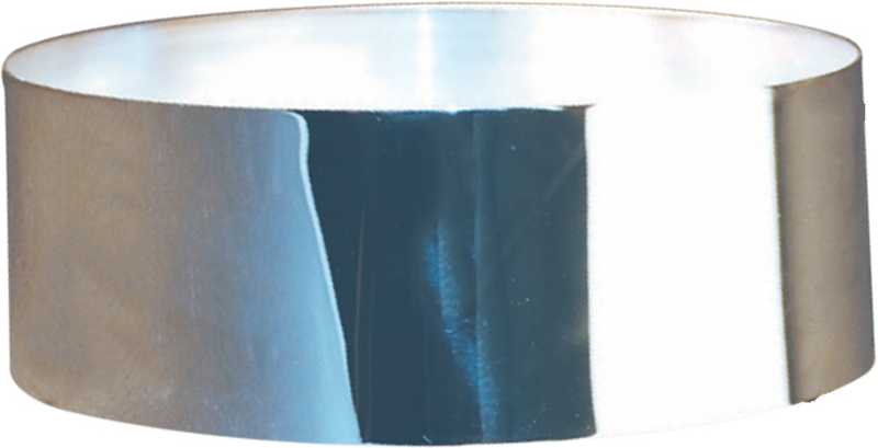 Nickel/Silber Kragen Ø Basis 84 x Oberseite 81mm – H38mm