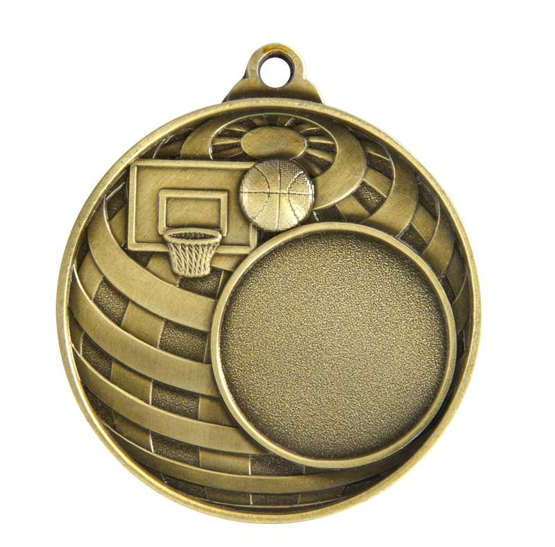 Globale Medaille – Basketball + 25-mm-Einsatz