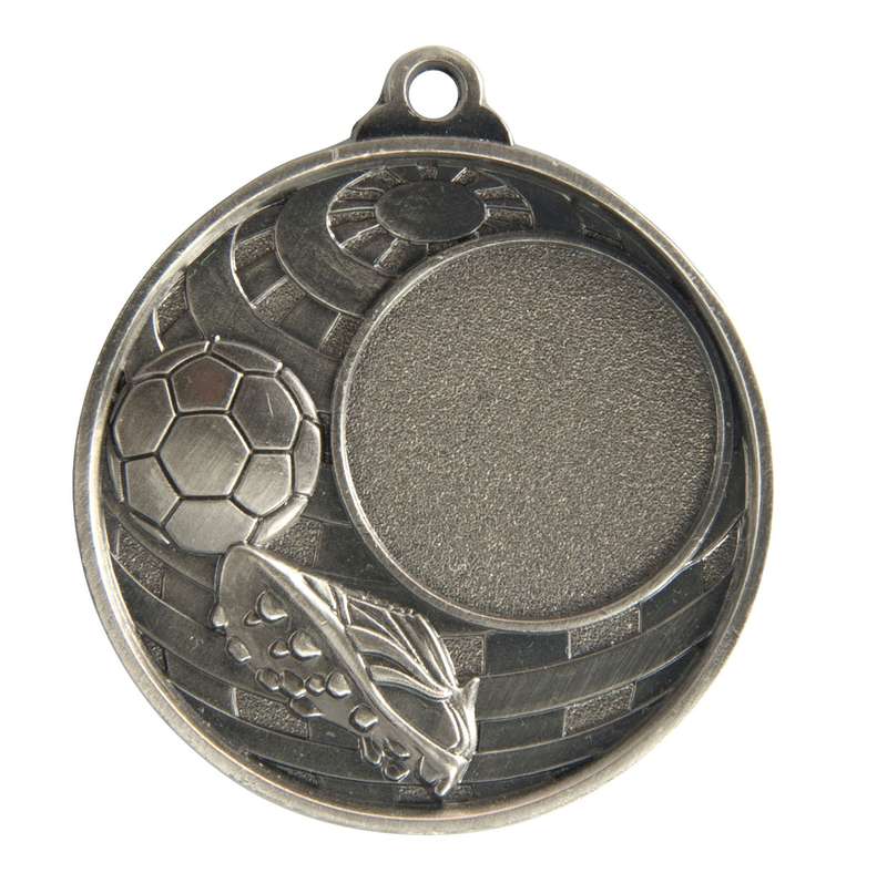 Globale Medaille – Fußball + 25-mm-Einsatz