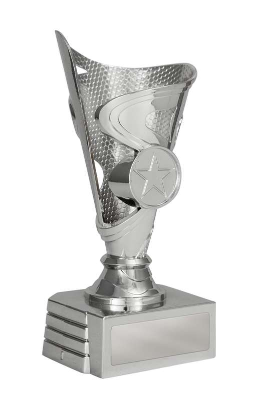 Tasse auf Sockel in der Farbe Silber