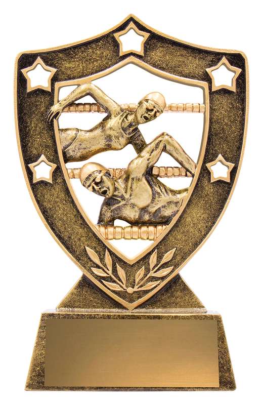 Gold-Schild schwimmen