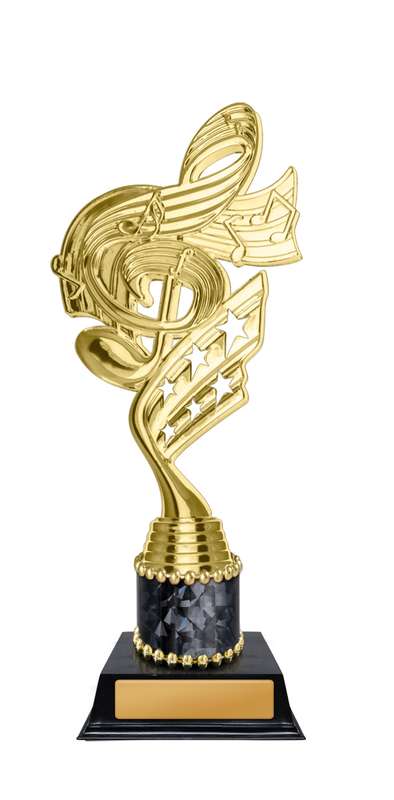 Musikfigur auf Sockel