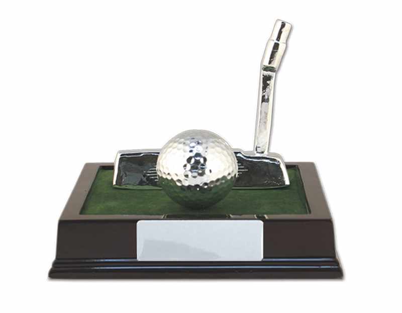 Golfputter/Ball auf Basis