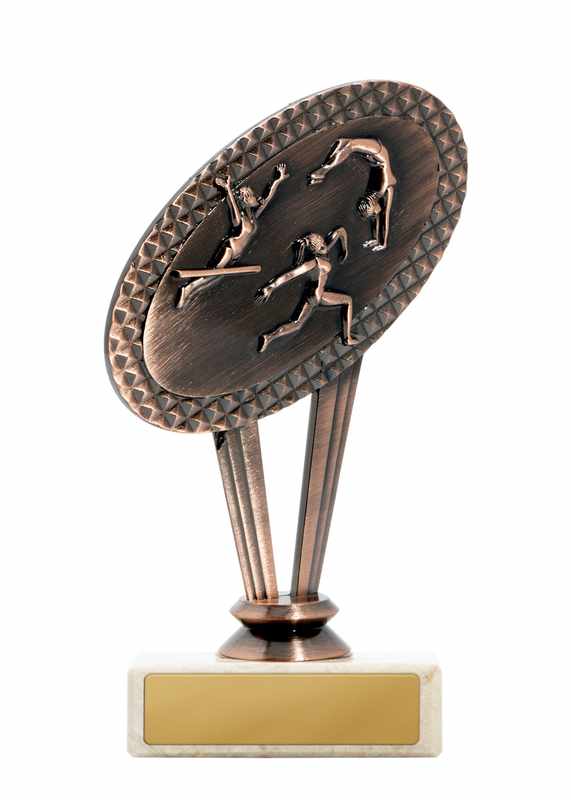 Metall weibliche Gymnastik Thema auf Basis