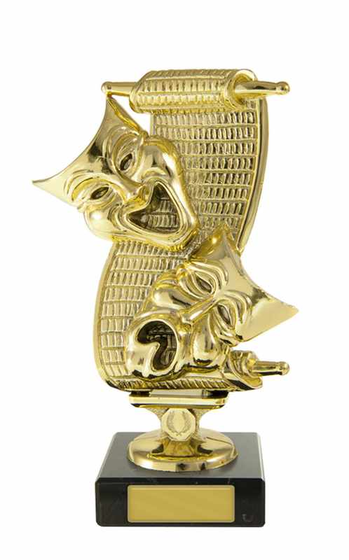 Drama-Figur auf Sockel