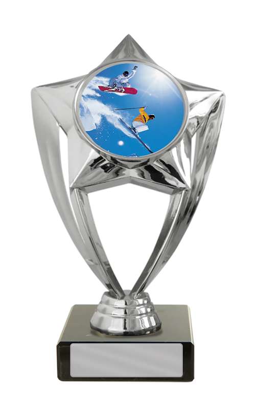 Kunststoff-Ski/Snowboard-Motiv auf Basis