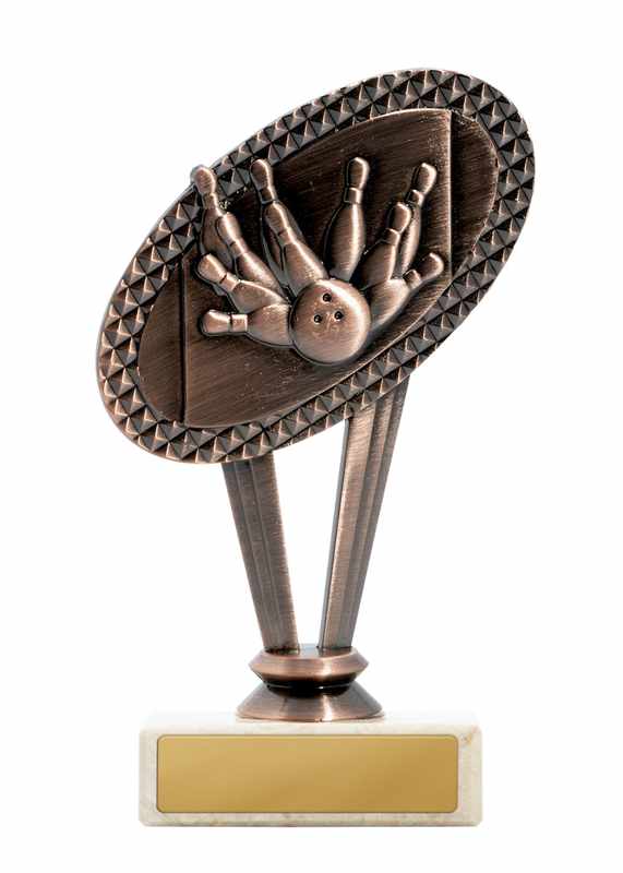 Metall Tenpin Motiv auf Basis