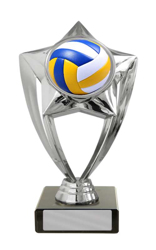 Plastik-Volleyball-Motiv auf Basis