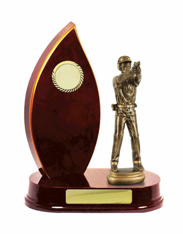 Holzaufbau Pistolenschießen